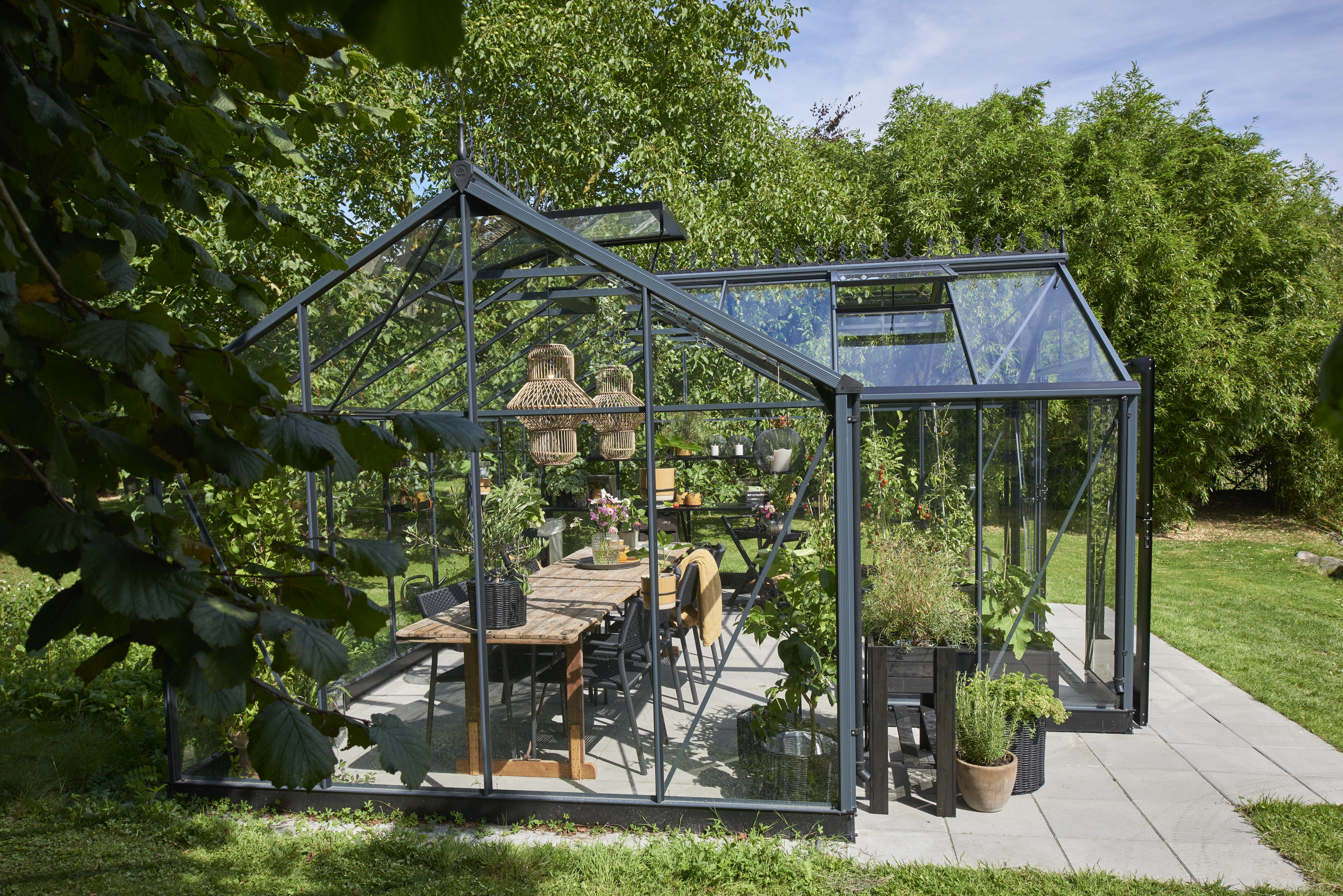 Royal Well Tuinkas Orangeri 21,5 583 x 439 cm Antraciet - Afbeelding 5